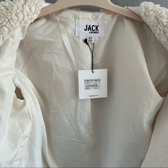 Jack by BB Dakota Cream Teddy Jacket - Picture 10 of 14